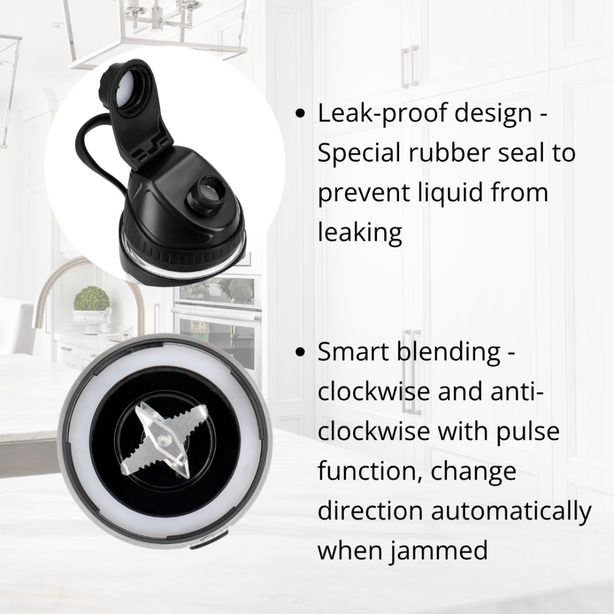 JOGEN BL 1131 Portable Intelligent Blender 280W with Blade Cover (Black)