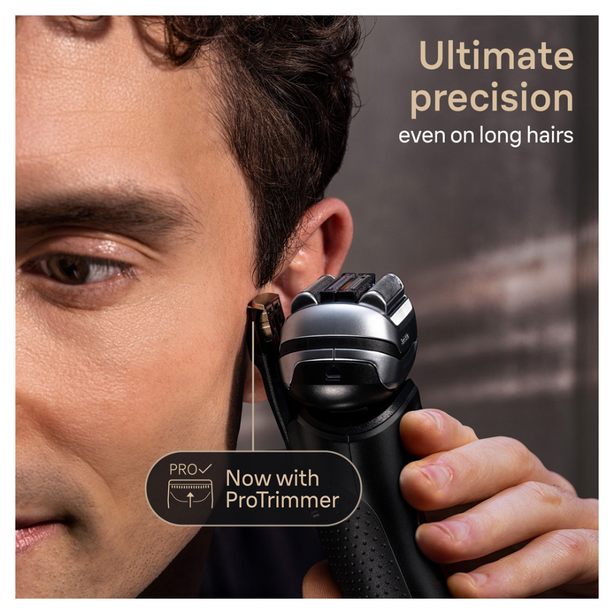 Braun Series 9 Pro+ 9510s Wet & Dry shaver with charging stand and travel case, atelier black