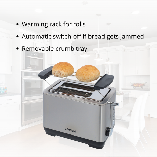 JOGEN BT 2215 2 Slot Automatic Bread Toaster 1000W