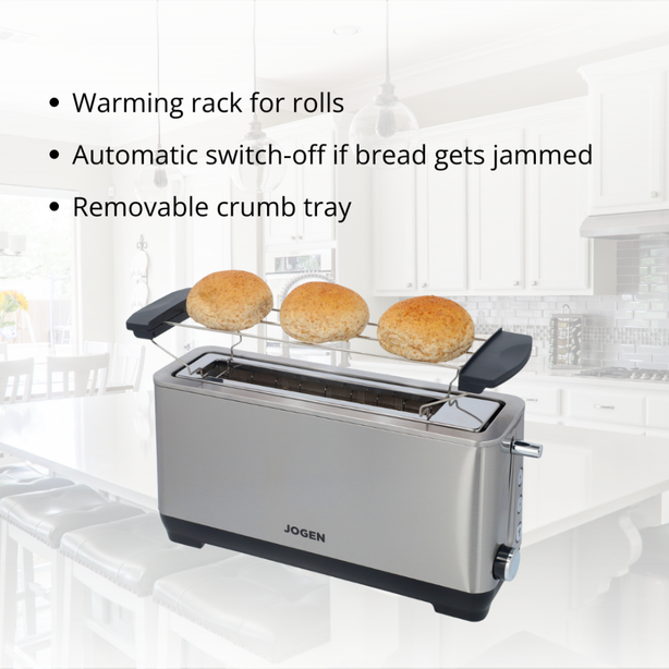 JOGEN BT 2216 Single Long Slot Automatic Bread Toaster 1100W