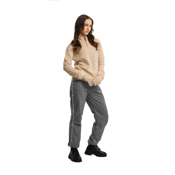 COLDWEAR Adult Packable Water Resistant Fleece Lined Contrast Piping Snow Pants