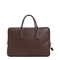 Structured Calf Leather Briefcase - Brown
