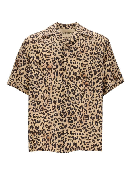 Valentino Garavani Silk Bowling Shirt - Animal Print