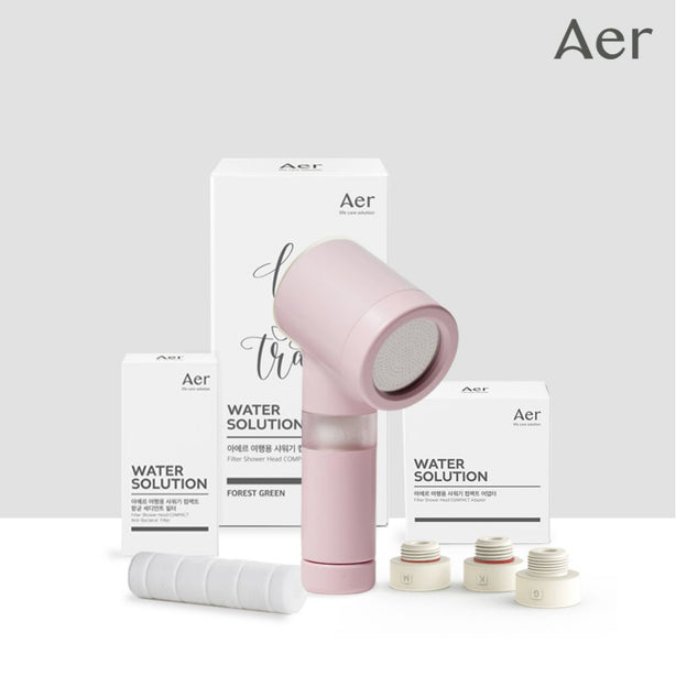 AER Compact Portable Shower Filter Gift Set [International Shipping]