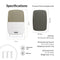 SalleMa Premium TPU Cutting Board