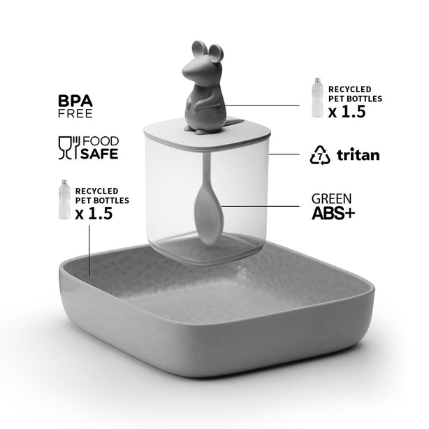 Qualy Lucky Mouse Seasoning Container Set