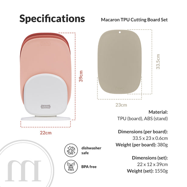 SalleMa Macaron TPU Cutting Board