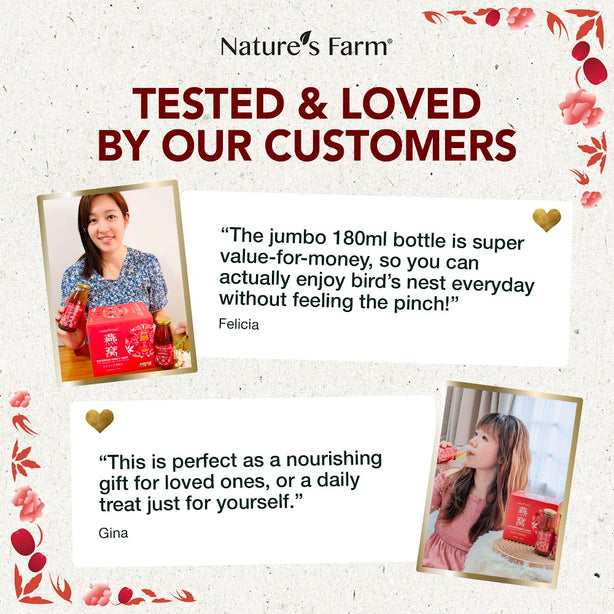 Nature's Farm® Superior Bird's Nest with Red Dates & White Fungus 180ml 24s (Carton Pack)