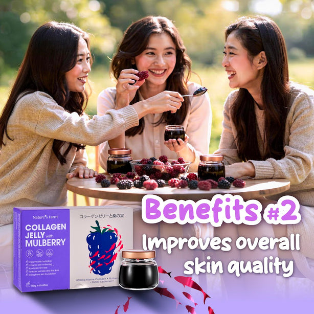 [Bundle of 2] Nature's Farm® Collagen Jelly with Mulberry 150g x 6s