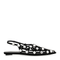 Black Grid Ballet Flats
