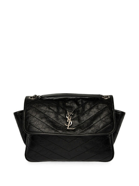 Saint Laurent Niki Tripouch Bag In Calf Leather