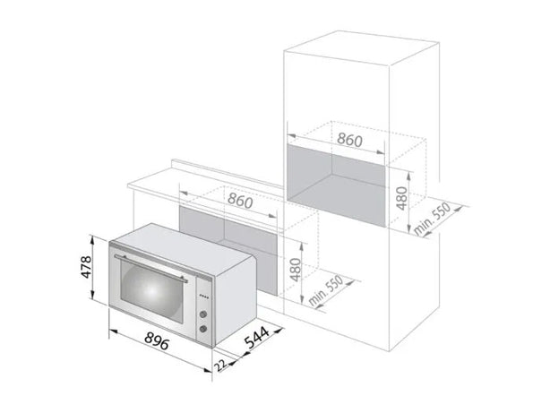 Oven ELIO 910