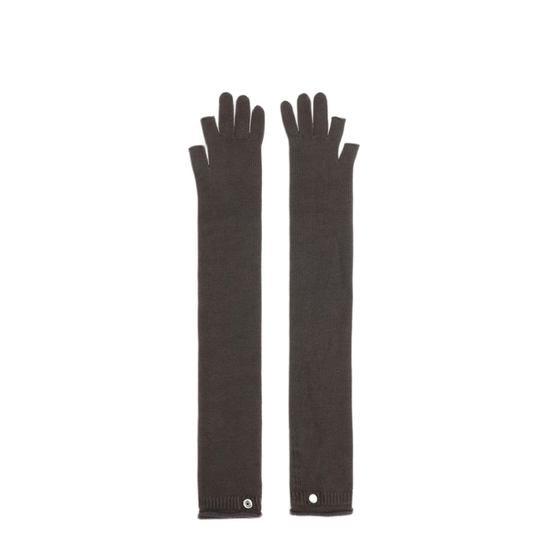 Long Fingerless Wool Gloves