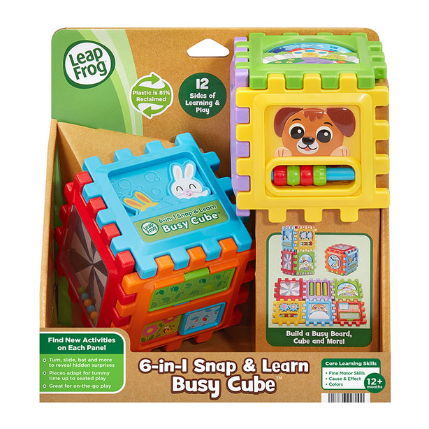 LeapFrog 6-in-1 Snap & Learn Busy Cube | Baby Toy | Early Learning Toy | 12 months+