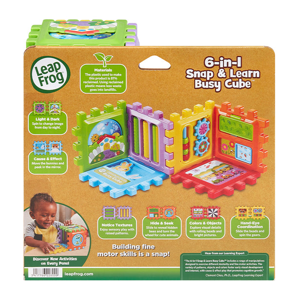 LeapFrog 6-in-1 Snap & Learn Busy Cube | Baby Toy | Early Learning Toy | 12 months+