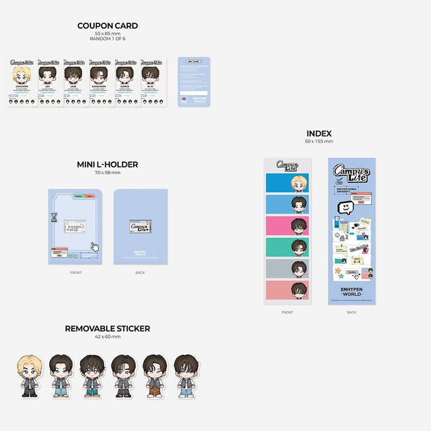 [ENHYPEN WORLD COUPON CARD COLLECTION] CAMPUS LIFE SPECIAL ver(International Shipping)Pre Order August 2026 Shipping