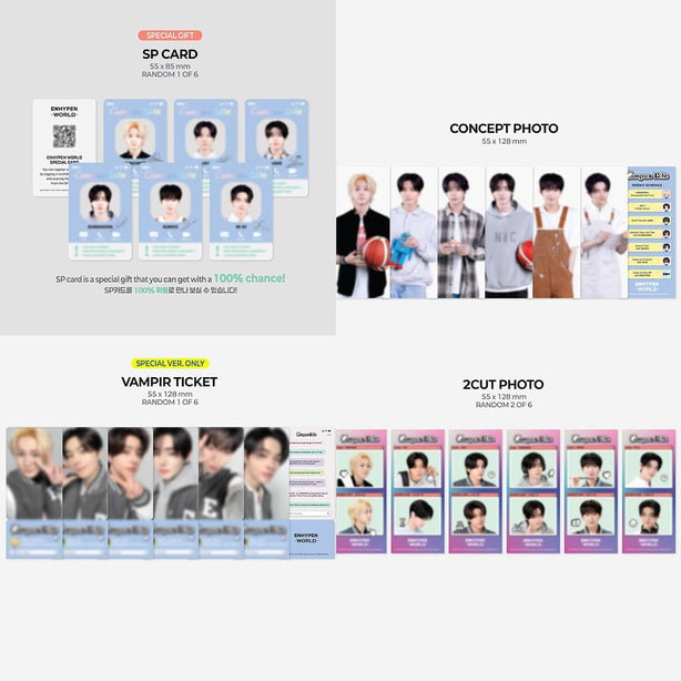 [ENHYPEN WORLD COUPON CARD COLLECTION] CAMPUS LIFE SPECIAL ver(International Shipping)Pre Order August 2026 Shipping