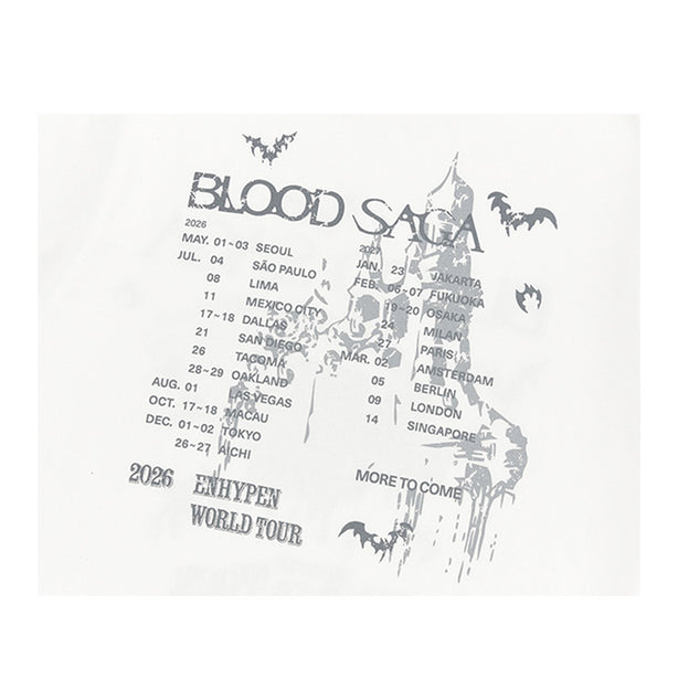 Enhypen S/S T-Shirt White (International Shipping)Pre Order August 2026 Shipping