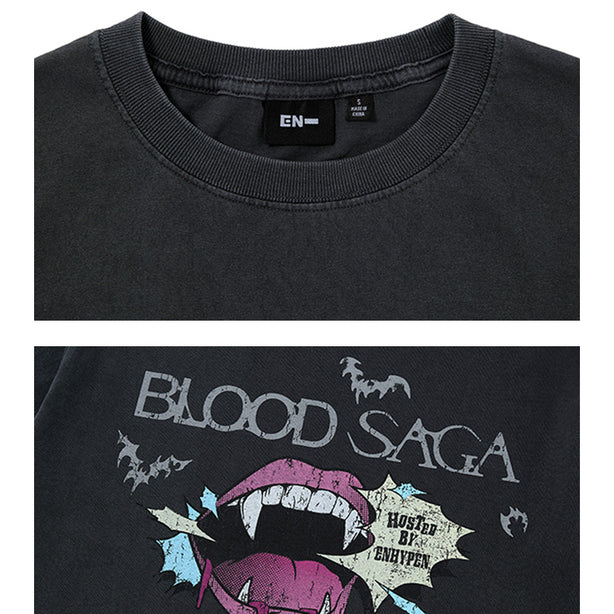 Enhypen S/S T-Shirt Charcoal (International Shipping)Pre Order August 2026 Shipping