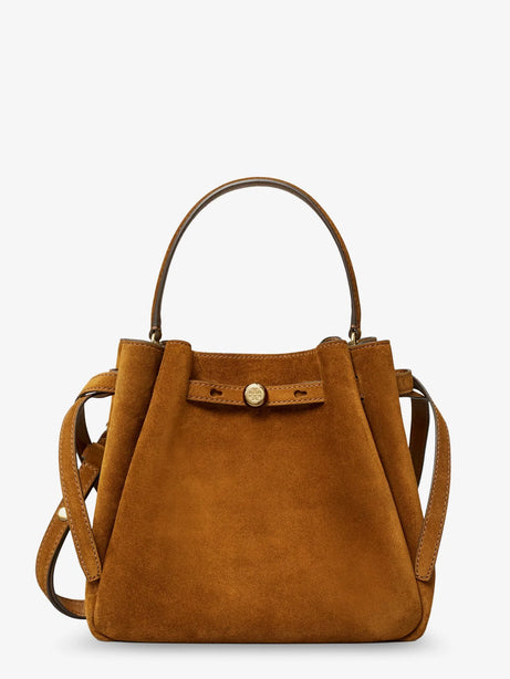 Tory Burch Romy suede bucket bag - Caramel