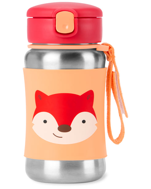 Skip Hop Zoo Stainless Steel Straw Bottle