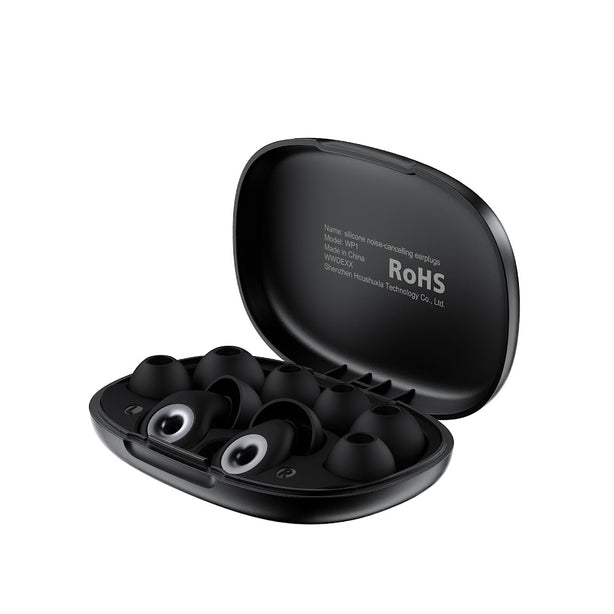 Acefast WP1 Silicone Noise-Cancelling Earplugs - Black