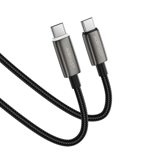 Acefast C23-03 USB-C to USB-C 60W Intelligent Power-Off Charging Data Cable (1.2m) - Black