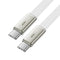 Acefast C24-03 Ultra-Thin Charging Data Cable USB-C to USB-C 60W (1.2m) - White