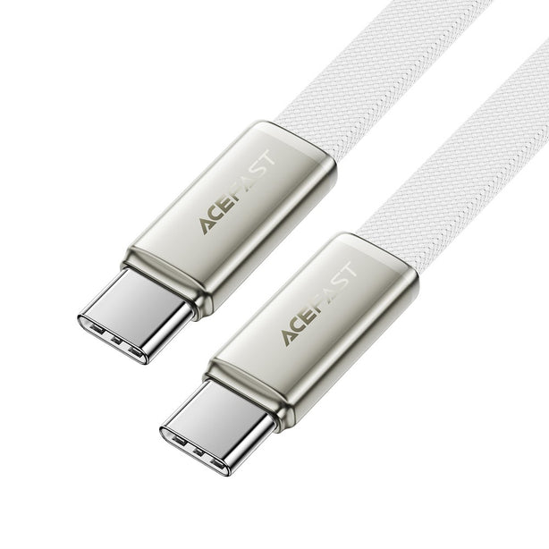 Acefast C24-03 Ultra-Thin Charging Data Cable USB-C to USB-C 60W (1.2m) - White