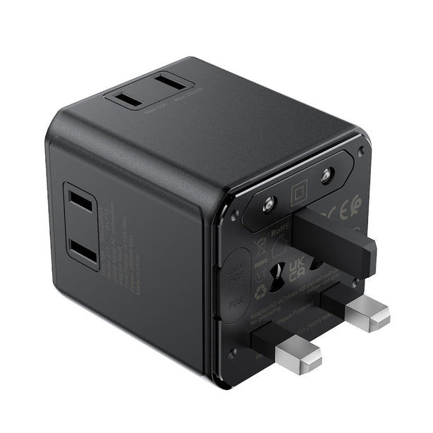Acefast Z11 Global Travel AC Conversion Adapter - Black