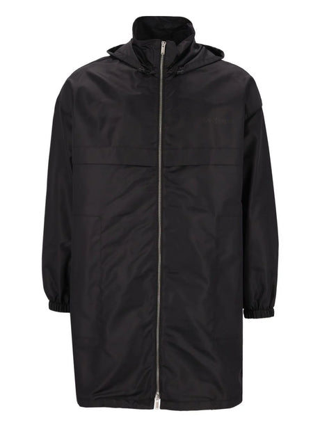 Saint Laurent Nylon Parka With Hood - Black