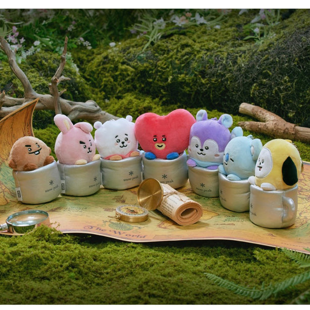 BT21 x Snow Peak 7-Piece Plush Cup Holder Set(International Shipping)