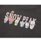 BT21 Women Semi Crop Short Sleeve T-Shirt Dark Charcoal(International Shipping)