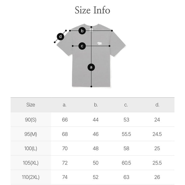 BT21 Women Semi Crop Short Sleeve T-Shirt Dark Charcoal(International Shipping)