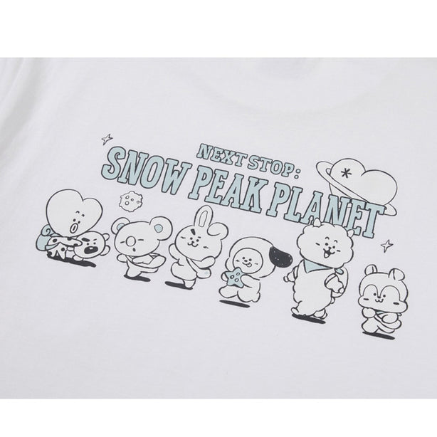 BT21 Graphic Short Sleeve T-Shirt White(International Shipping)