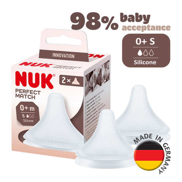 NUK Perfect Match Teats 2/Box S (0 month+)