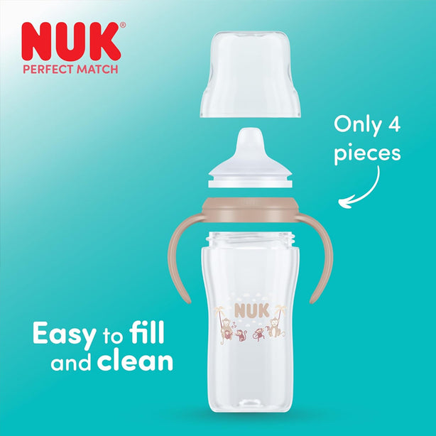NUK Perfect Match Learner Cup | Learner Bottle 150ml | 6 months+ (Bunny)
