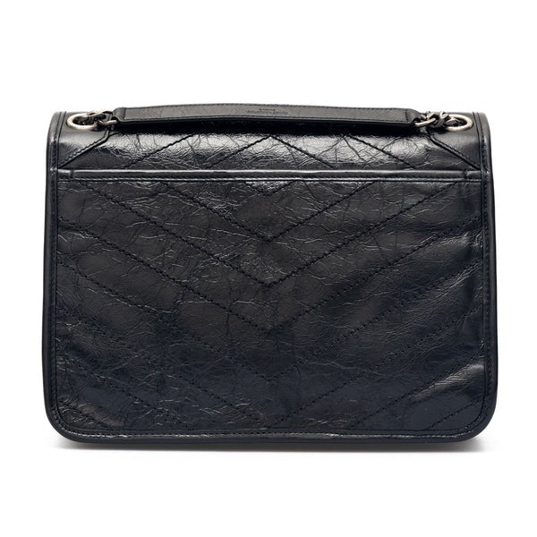SAINT LAURENT Wrinkled leather medium Niki bag
