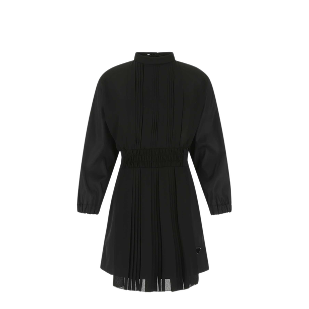 Black Re Nylon And Crepe Jumpsuit