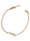 Saint Laurent Gold Bracelet With Rhinestones