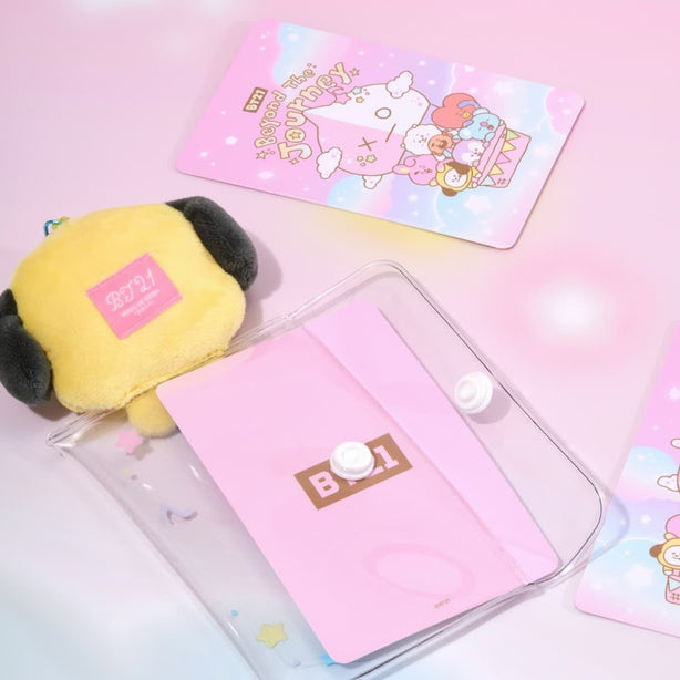 BT21 Beyond The Sky Transparent Plush Pouch Keyring Set(International Shipping)