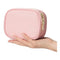 StitchesandTweed Portable Makeup Her Pouch with LED Mirror - Rose D'ete