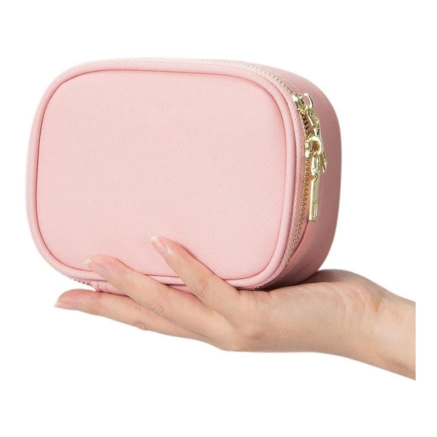 StitchesandTweed Portable Makeup Her Pouch with LED Mirror - Rose D'ete