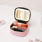 StitchesandTweed Portable Makeup Her Pouch with LED Mirror - Rose D'ete