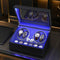 StitchesandTweed Automatic Watch Winder, 4+6 Watches Storage Display Box - Black