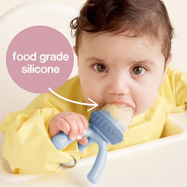B.box Silicone Fresh Food Feeder | 4 months+ | Lullaby Blue