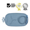 B.Box Roll + Go Mealtime Mat with Spoon | Travel Friendly | 6 months+ | Lullaby Blue