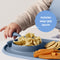 B.Box Roll + Go Mealtime Mat with Spoon | Travel Friendly | 6 months+ | Lullaby Blue