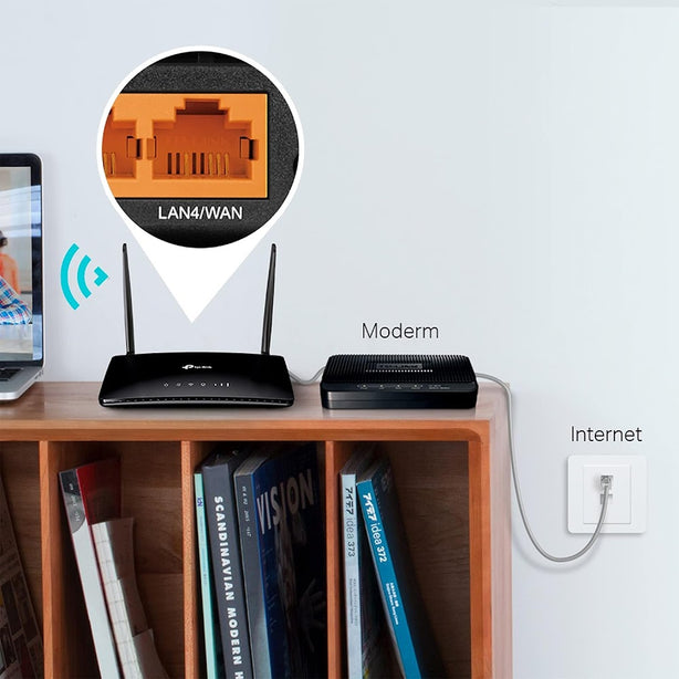 Tp-Link Tl-Mr6400 300Mbps 4G-Lte Built-In Modem Wifi Router