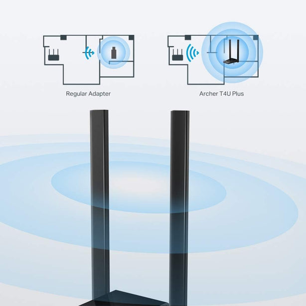 Tp-Link Archer T4U Plus Ac1300 Hg Dual Band Wi-Fi Usb Adapter